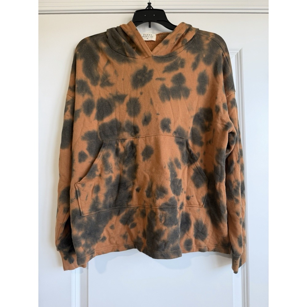 Urban Nation Orange and Navy Tie Dye Hoodie Size XS